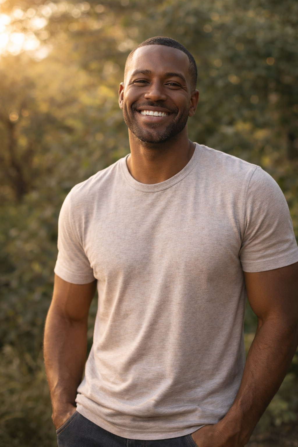 Confident man who has completed his restoration journey